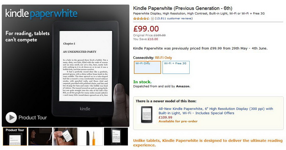 amazon kindle paperwhite
