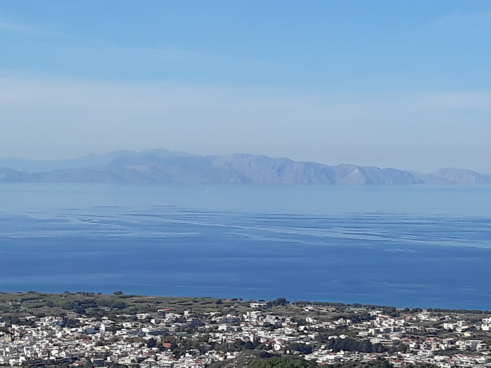 Symi from Rhodes (zoom on phone not brilliant)