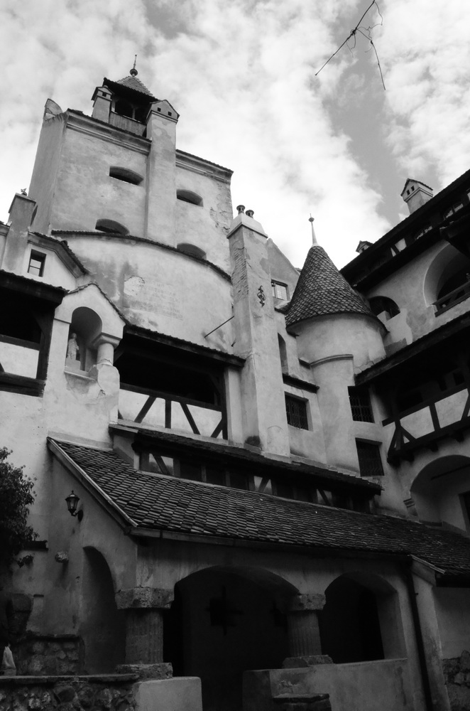 Bran Castle. IOt's known as 'Dracula's Castle' though it has nothing to do with the story, and Vlad Tepes was only, possibly, imprisoned here, maybe, for a short time, if at all, perhaps.