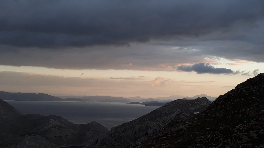 A moody sky yesterday morning