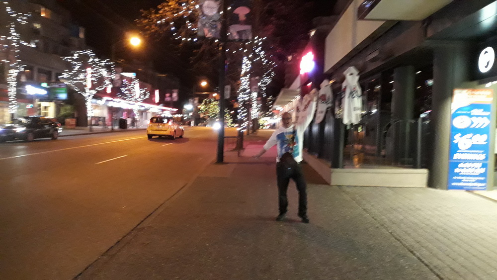 This blurred celebration of life was taken on the way TO the off-license.