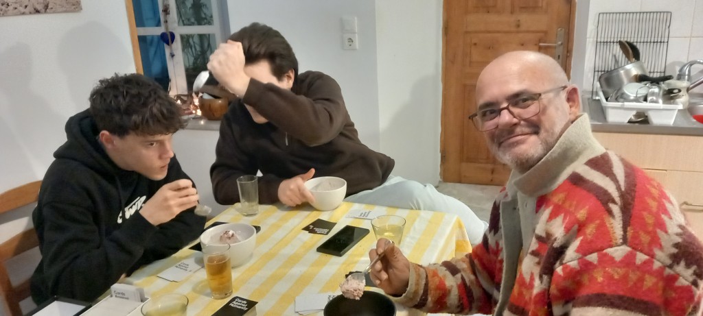 This is what dining is all about; good company.