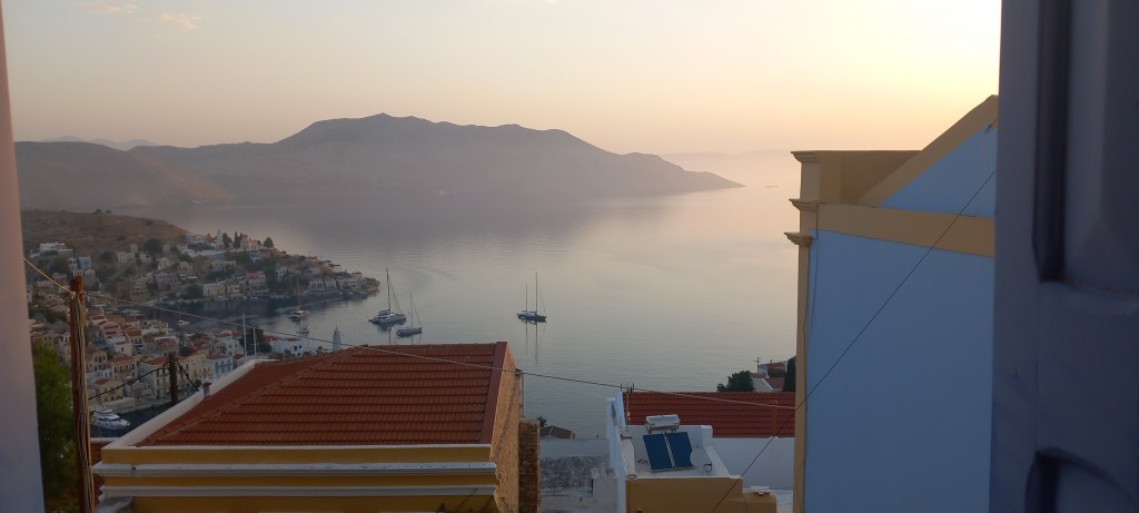 Taking a photo break to draw breath and report this morning’s view. Temp at 5.30 am was 30° and humidity was at 70%.