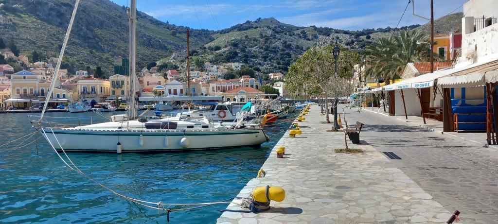 There are quiet roads to be found on Symi, believe it or not.