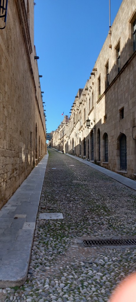 And there are quiet roads on Rhodes (at the right time of the year).
