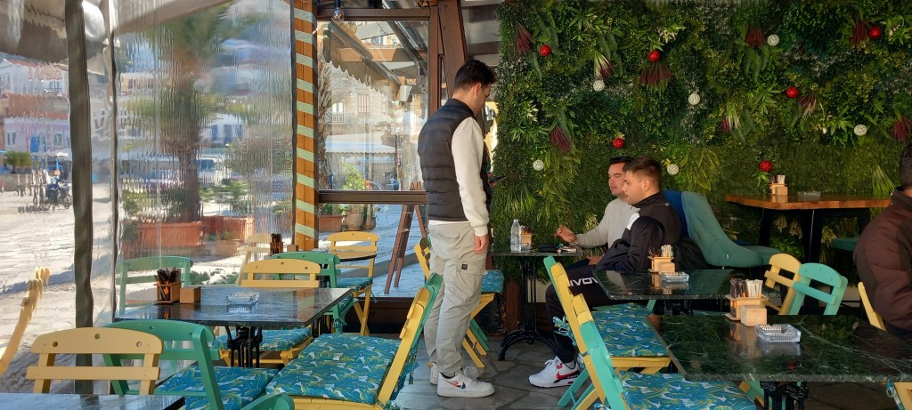 The lad at work. Can't really call him a god-boy these days, and god-man might go to his head.